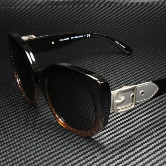 COACH Grey Black 53mm Sunglasses